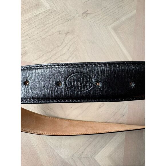 The Bridge Leather Black Belt Made In Italy - Picture 8 of 8